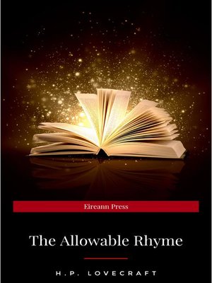 cover image of The Allowable Rhyme